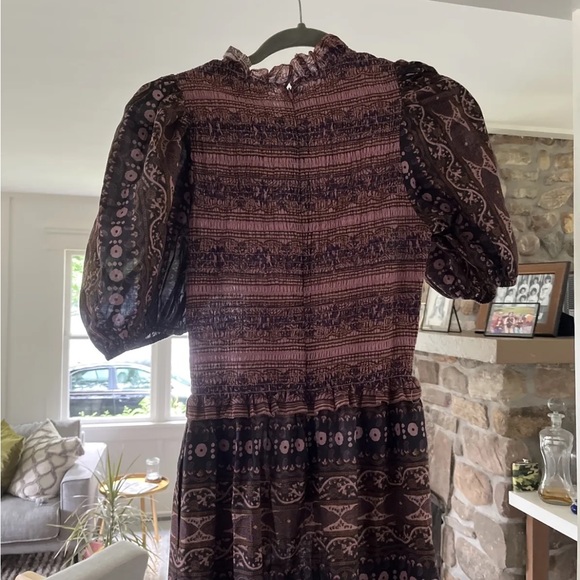 Anthropologie Bethanne Smocked Maxi Dress Size XS Othilia - Picture 5 of 6